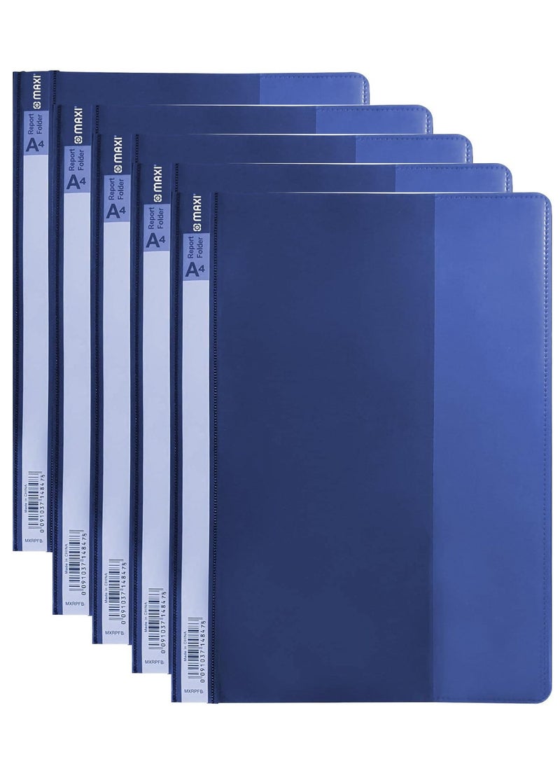 Maxi 5-Piece A4 Report File Blue Cover - Image 1